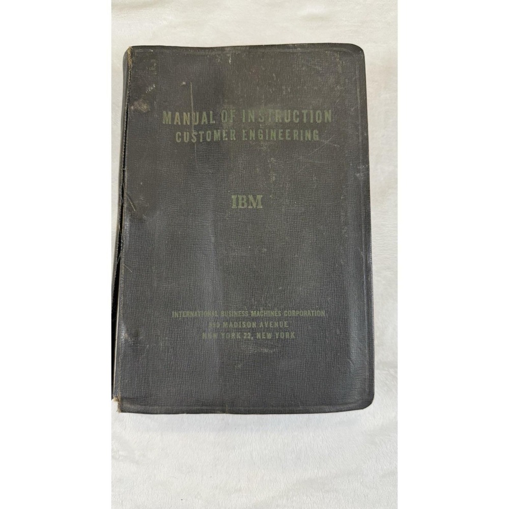 Vintage IBM 1948 Manual Of Instruction Customer Engineering Codes Book RARE